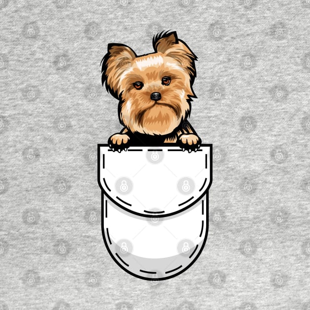 Funny Yorkshire Terrier Pocket Dog by Pet My Dog
